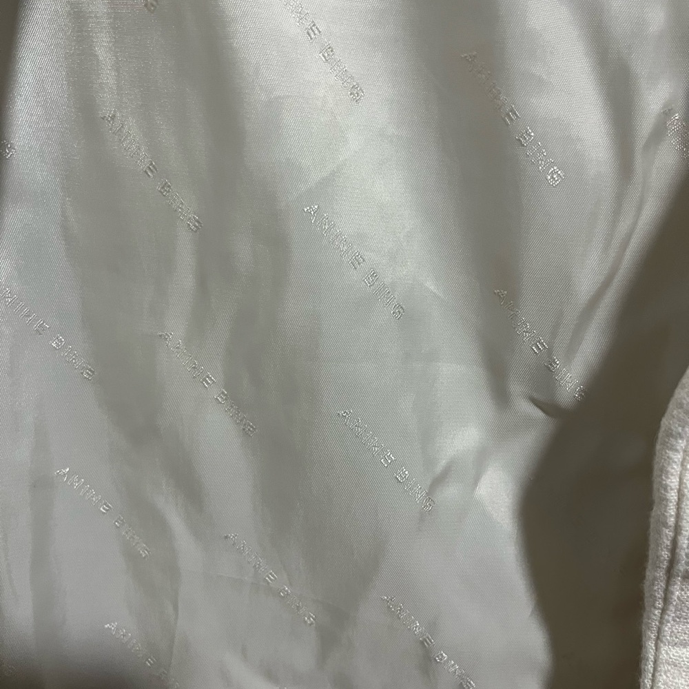 Anine Bing Quinn Oversized Linen Blazer - Off White - Size Small - Picture 10 of 12
